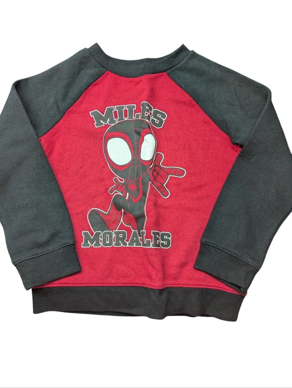 Joe Fresh Miles Morales Raglan Sweatshirt - Red & Black